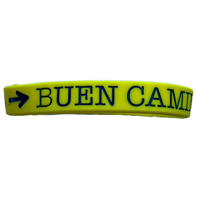 Pulsera Silicona Concha Camino Santiago Amarillo