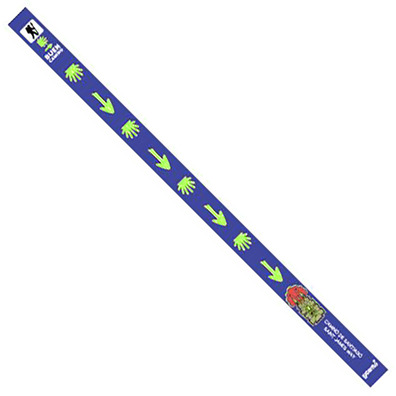 Pulsera Tela Estrella y Flecha 15 Azul