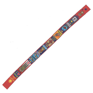 Pulsera Tela Fe Camino De Santiago 36 Rojo