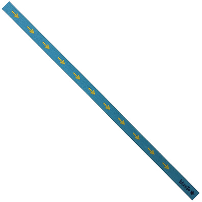 Pulsera Tela Flechas Amarillas  66 Azul Cielo