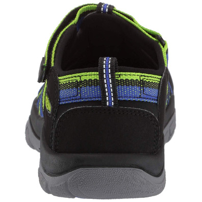 Sandalia Keen Newport H2 Tots Negro/Azul/Verde