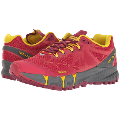 Zapatilla Merrell Agility Peak Flex W Fucsia/Amarillo