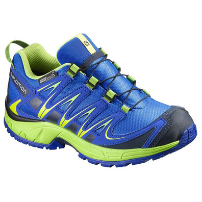 Zapatilla Salomon XA PRO 3D CS WP J Azul/Lima