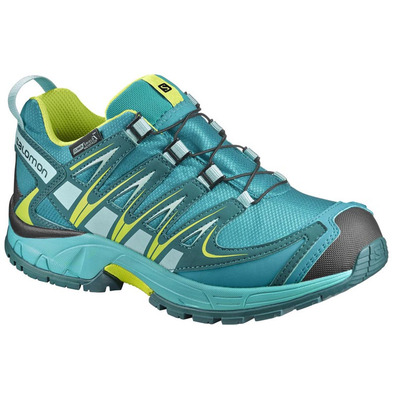 Zapatilla Salomon XA PRO 3D CS WP J Turquesa/Amarillo