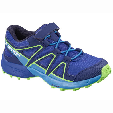 Zapatilla Salomon Speedcross Bungee Kid Azul/Verde
