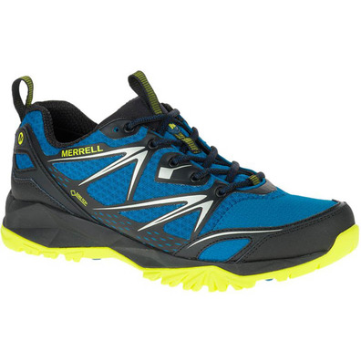 Zapato Merrell Capra Bolt GTX Azul/Negro/Amarillo