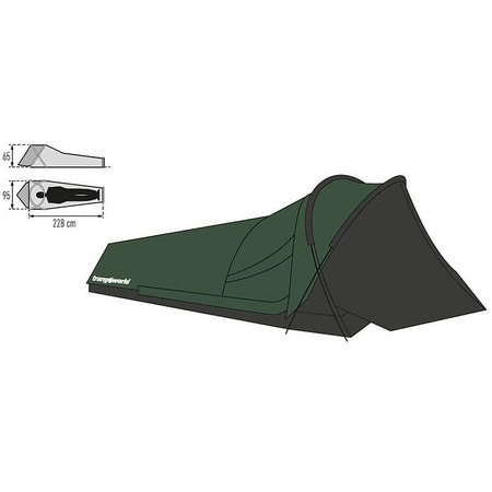 Tienda de campaña Trangoworld Top Light Verde