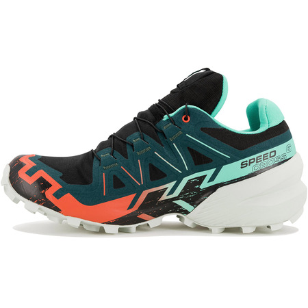 Zapatilla Salomon Speedcross 6 GTX W Negro/Verde/Rojo