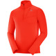 Pullover Salomon Griz HZ Mid M Rojo
